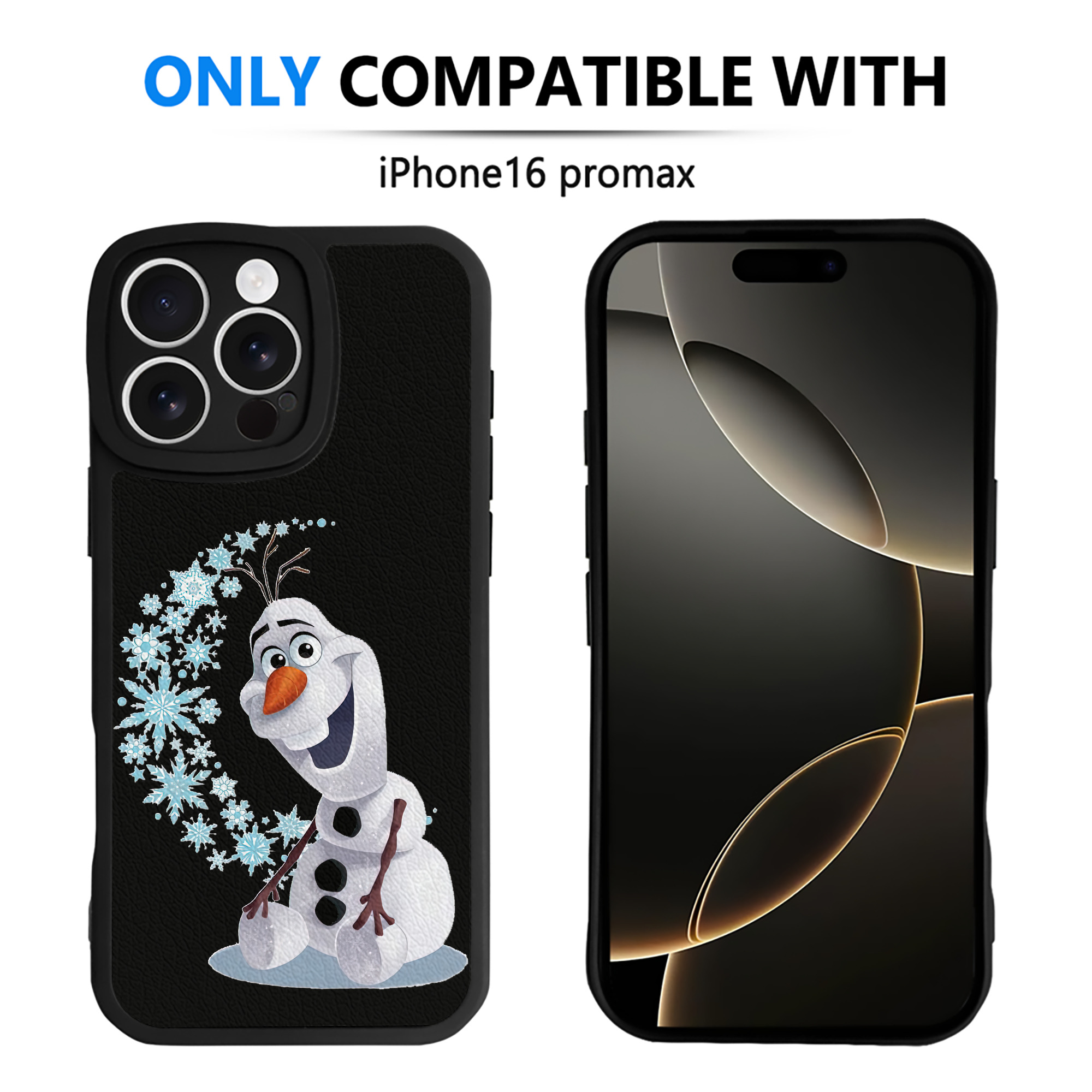 （画像用） アナと雪の女王 アンナ エルサ Frozen Anna Elsa 【iPhone 16シリーズ対応】シリコンスマホケース（レザー調） 材質：シリコン